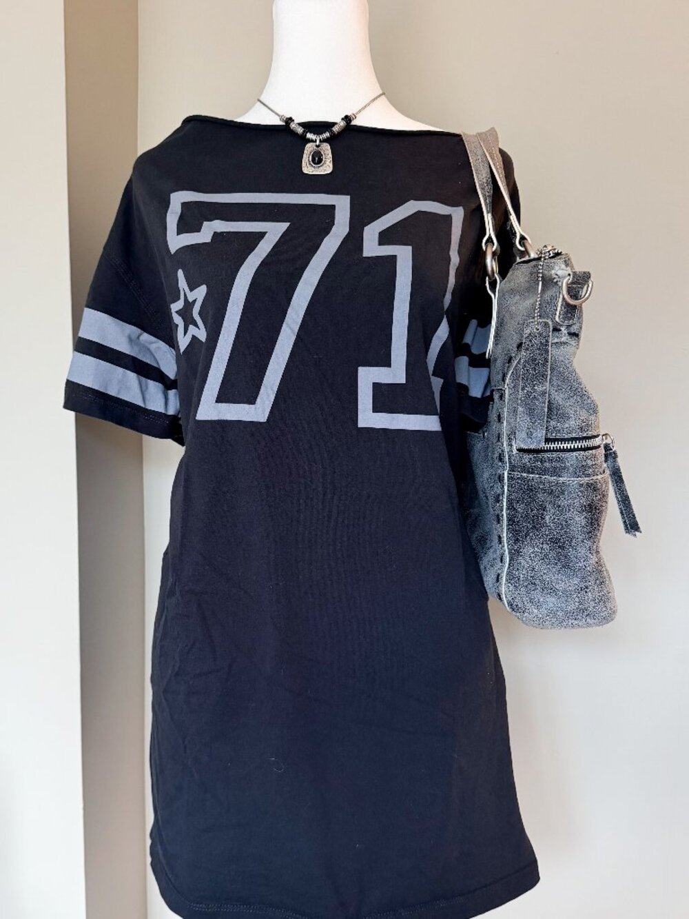Urban Outfitters Off The Shoulder T-shirt Dress Jersey - Size Small